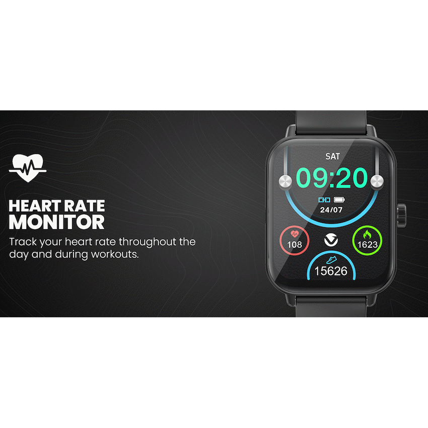 Volkano Chroma Series Smartwatch with Black Strap | VK-5088-BK