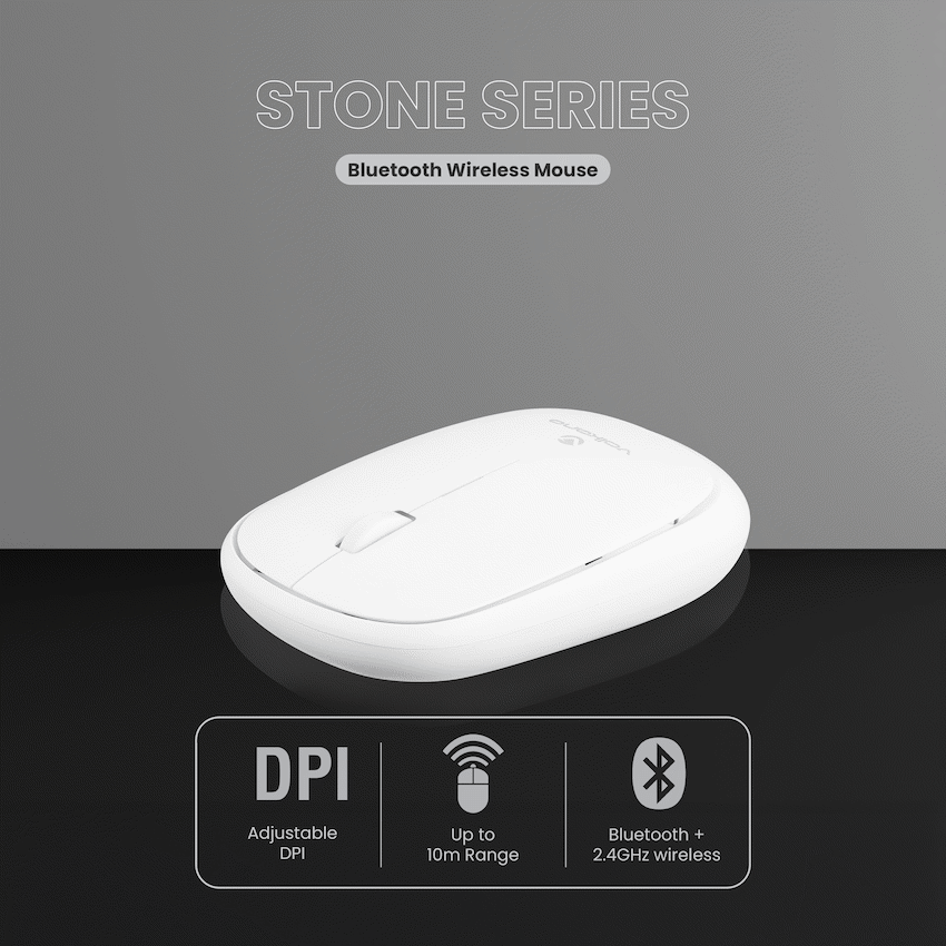 Volkano Coral series Bluetooth Wireless Mouse - White | VK-20304-WT
