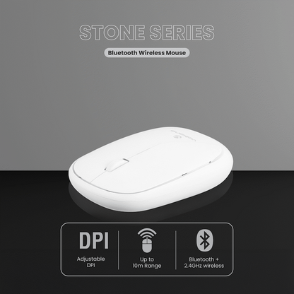 Volkano Coral series Bluetooth Wireless Mouse - White | VK-20304-WT