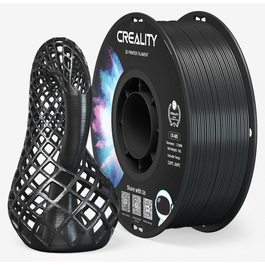 Creality 1.75mm ABS Filament - Black 1Kg | 3301020035