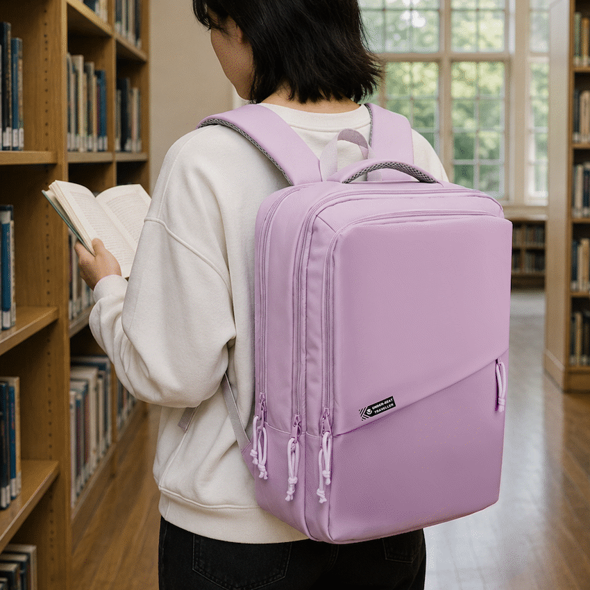 Volkano Under-Seat Traveller Backpack Pastel Pink | VK-9300-PP