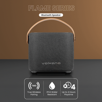 Volkano Flame Series Bluetooth Speaker - Black | VK-3141-BK