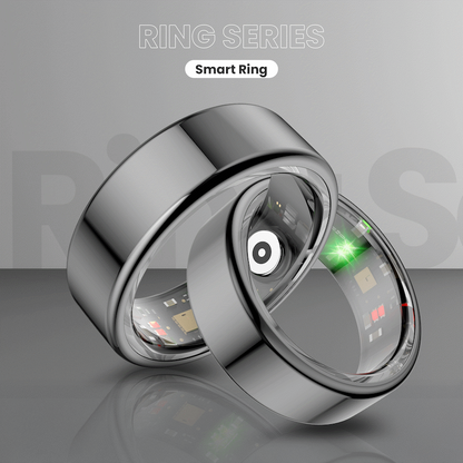 Volkano Ring Series Smart Ring With Charge Case - 18.3mm | VK-5098-S-BK