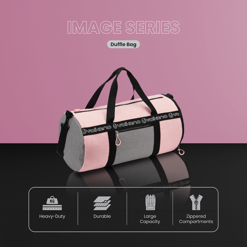 Volkano Image 45l Duffle - Pink | VK-9112-PK