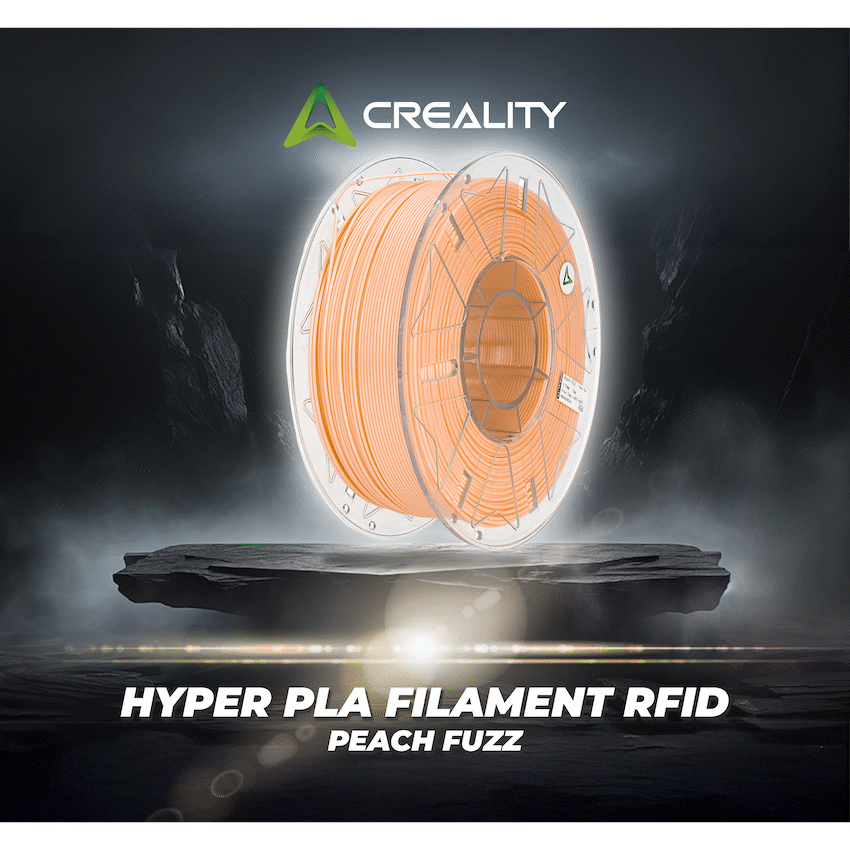 Creality 1.75mm Hyper Series PLA RFID Filament - Peach Fuzz 1Kg | 3301010462