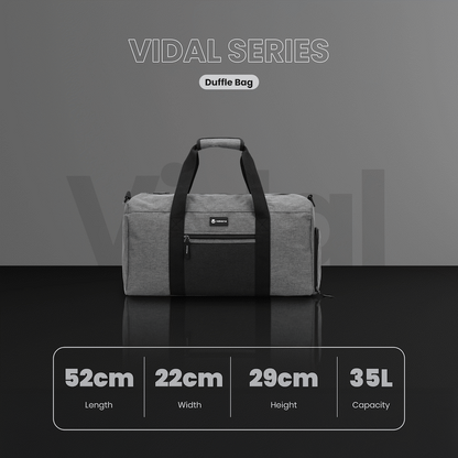 Volkano Vidal 35l Duffle - Grey | VK-9113-GR