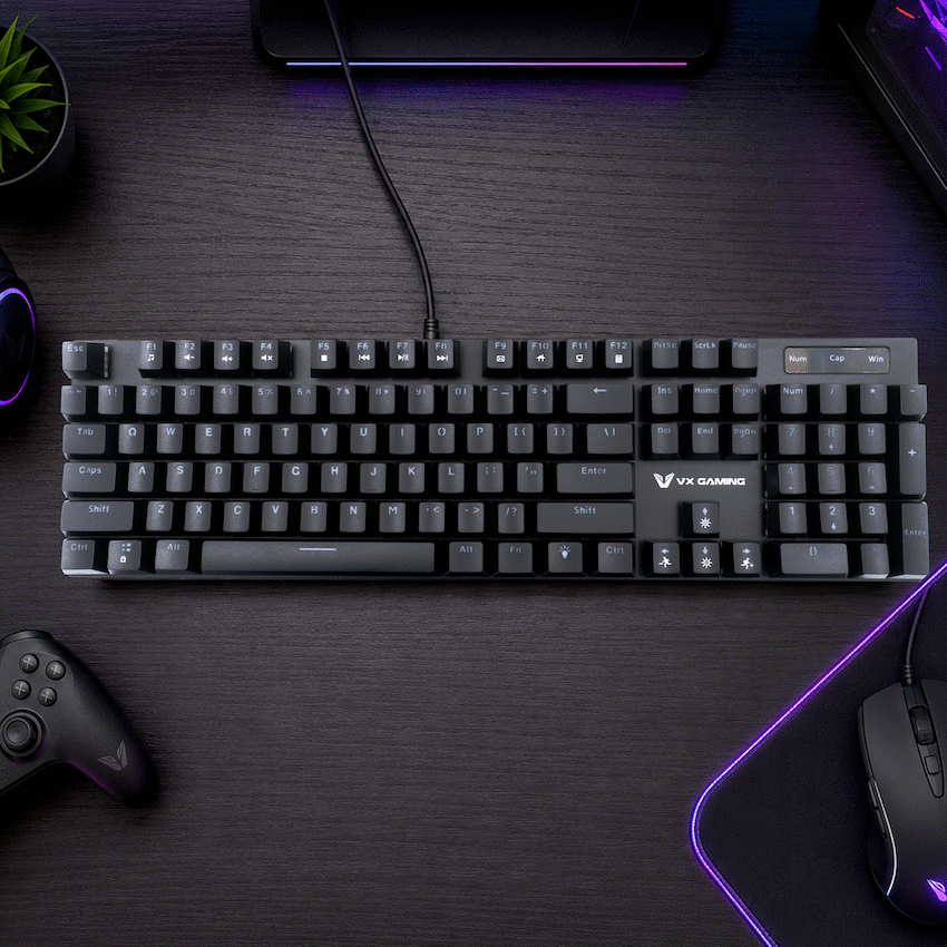 VX Gaming Floki RGB Full Mechanical Keyboard | VX-230-BK