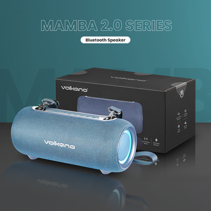 Volkano Mamba 2.0 Series Bluetooth Speaker - Blue | VK-3137-BL