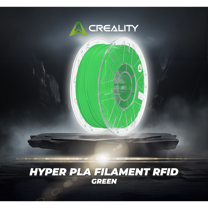 Creality 1.75mm Hyper Series PLA RFID Filament - Green 1Kg | 3301010468