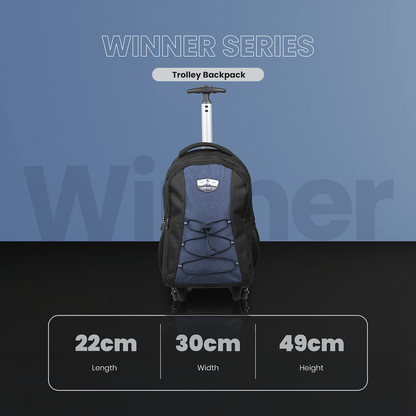 Volkano Winner Trolley Backpack 22L Navy | VK-9150-NV