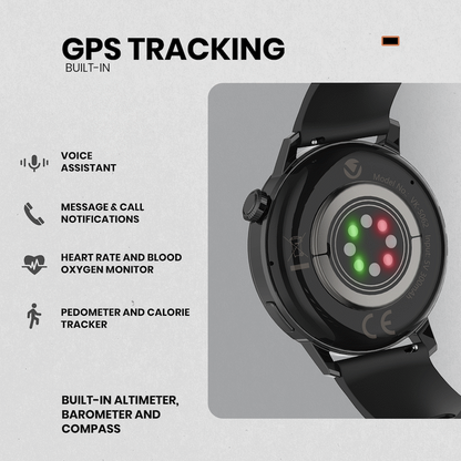 Volkano Orion Series Unisex GPS Watch - Black | VK-5062-BK[V1]