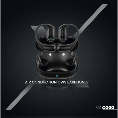 VolkanoX O300 Air Conduction OWS Earphones - Black | VXO-300-BK