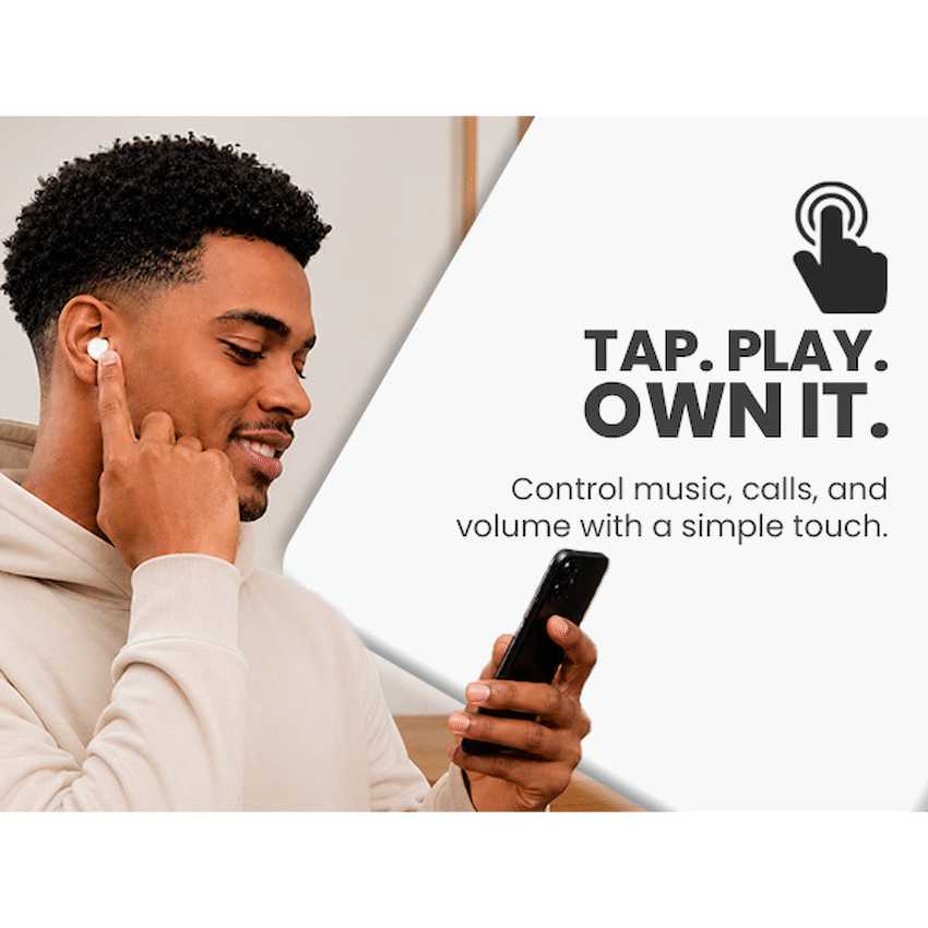 Volkano Scorpio Series True Wireless Earphones - White | VK-1121-WT