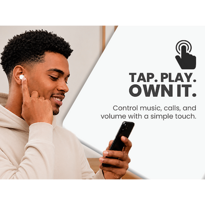 Volkano Scorpio Series True Wireless Earphones - White | VK-1121-WT