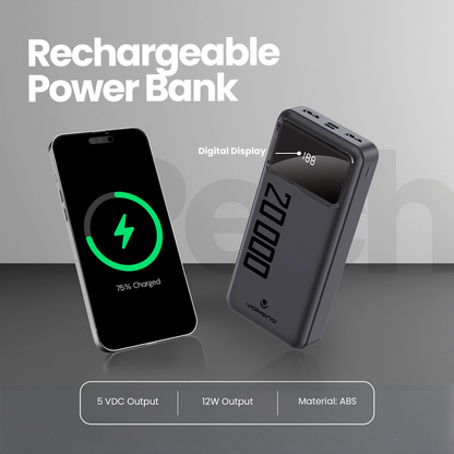Volkano Punch Series 20000mah Power Bank | VK-9022-BK