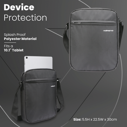 Volkano Tablet Bag Sloe Series 10.1" - Black | VL1021-BK