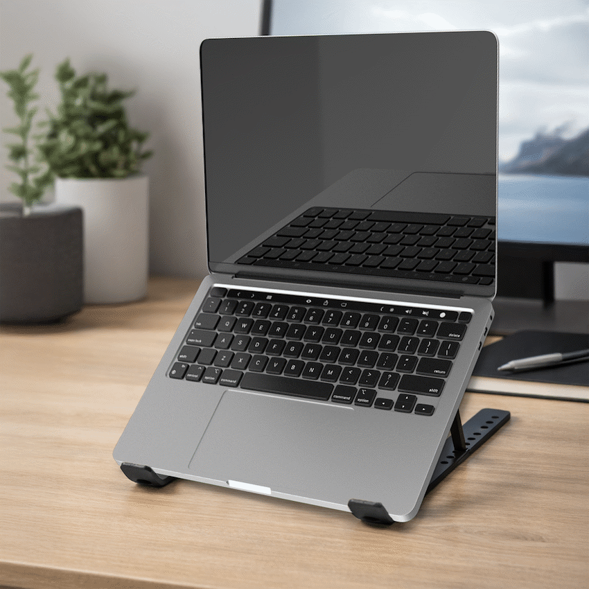 Volkano Chill series aluminium folding laptop stand | VK-8147-BK