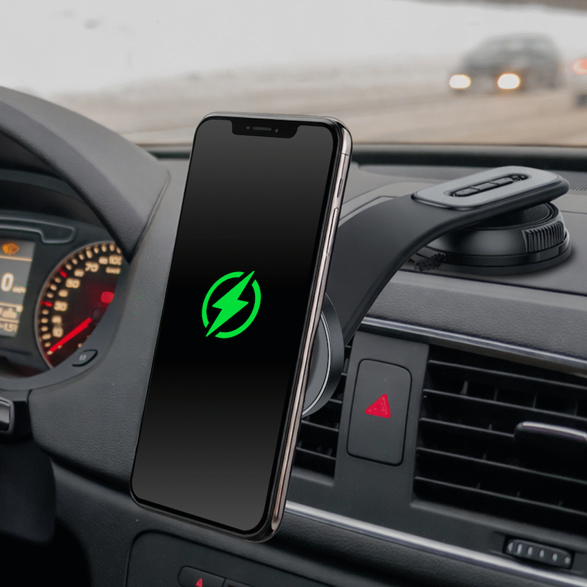 Volkano Arcmount Bendable Dash Mount Magnetic Phone Holder - Black | VK-5304-BK