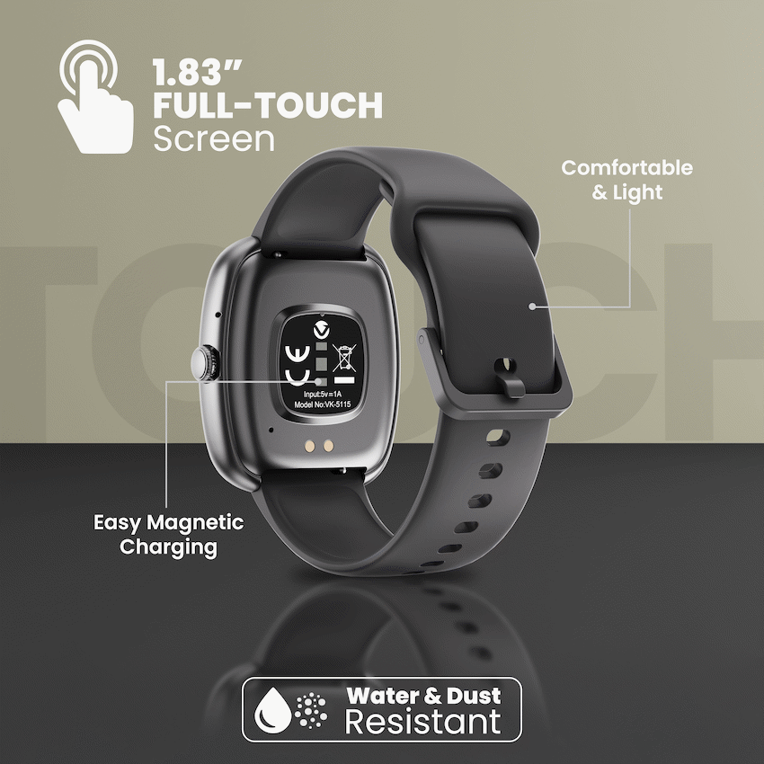 Volkano Elevate Series Smartwatch - Black | VK-5115-BK