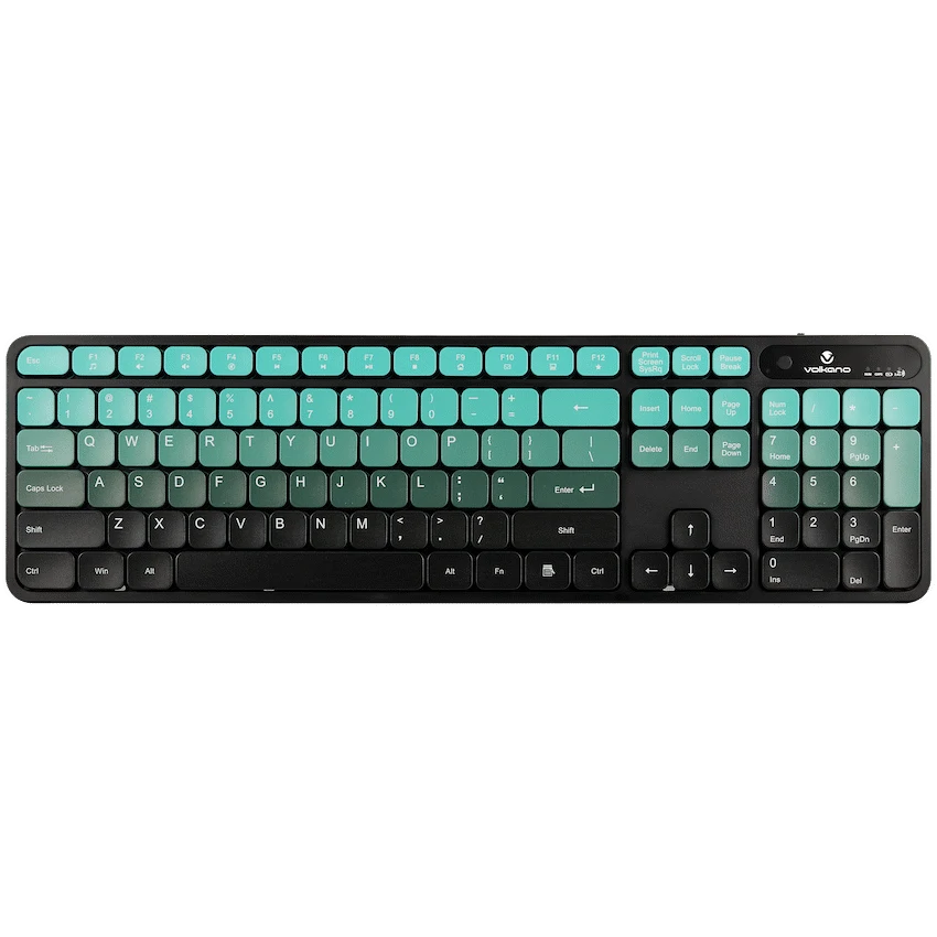 Volkano Prism Series Bluetooth Wireless Keyboard and Mouse - Teal | VK-20248-TL