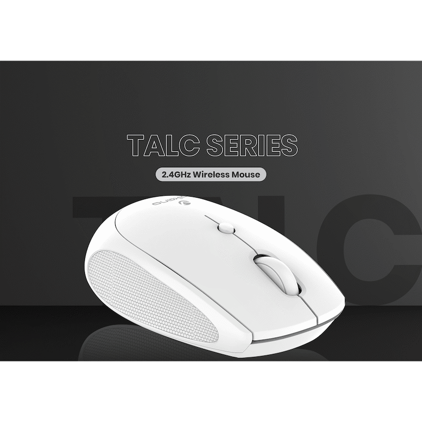 Volkano Talc Wireless Mouse - White | VK-20197-WT