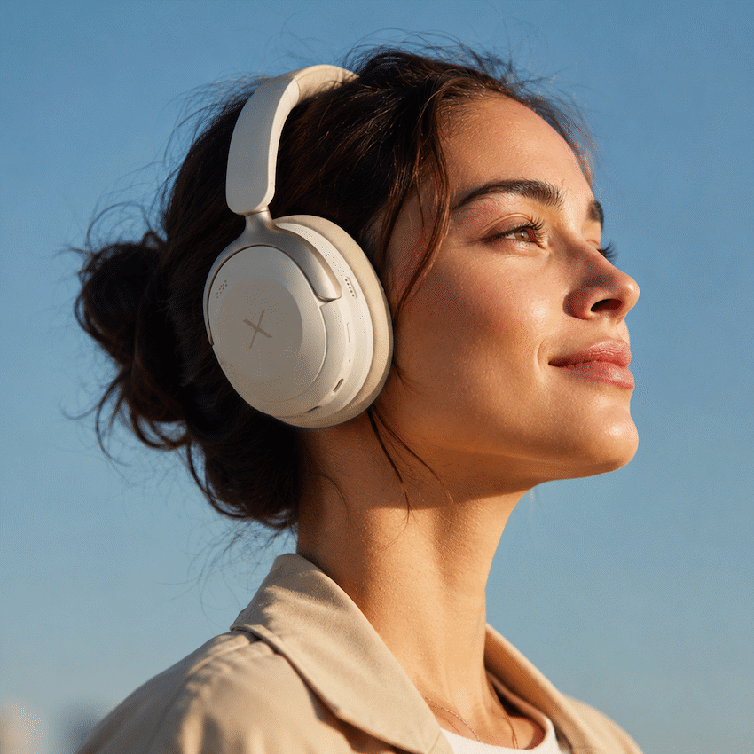 VolkanoX Halo ANC Bluetooth Headphone - Nude | VKX-2009-ND