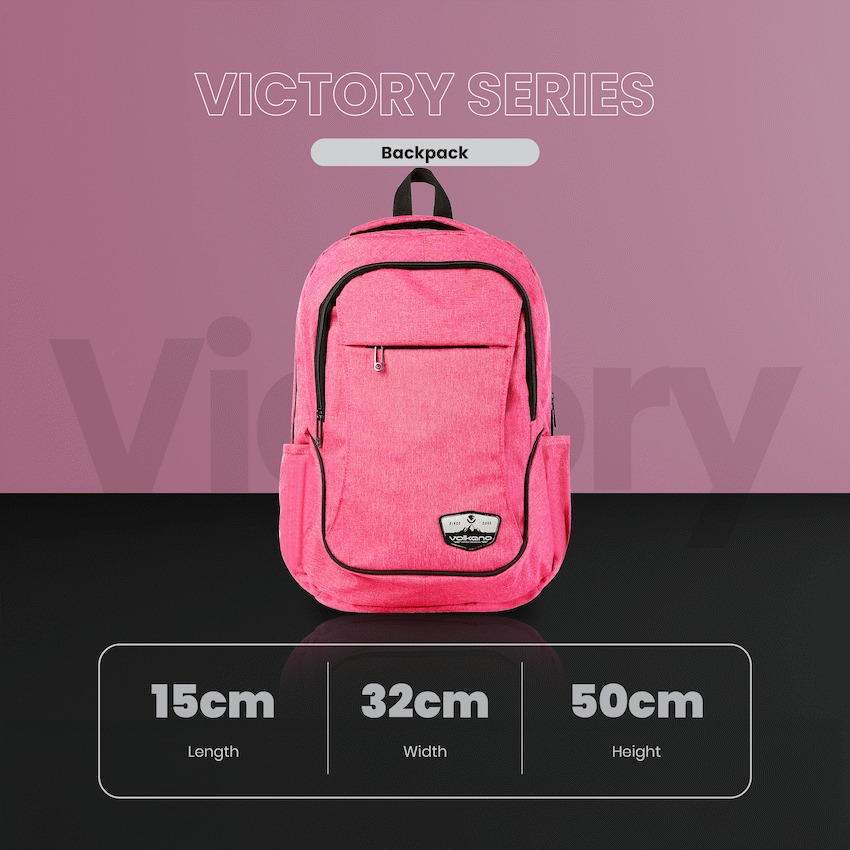 Volkano Victory Backpack - Pink Mel | VK-7038-PK