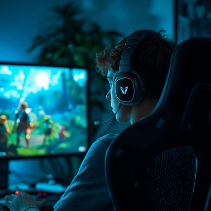 VX Gaming Stealth Series Wireless Gaming Headset - RGB | VX-244-BK