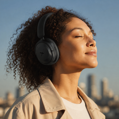 VolkanoX Halo ANC Bluetooth Headphone - Black | VKX-2009-BK