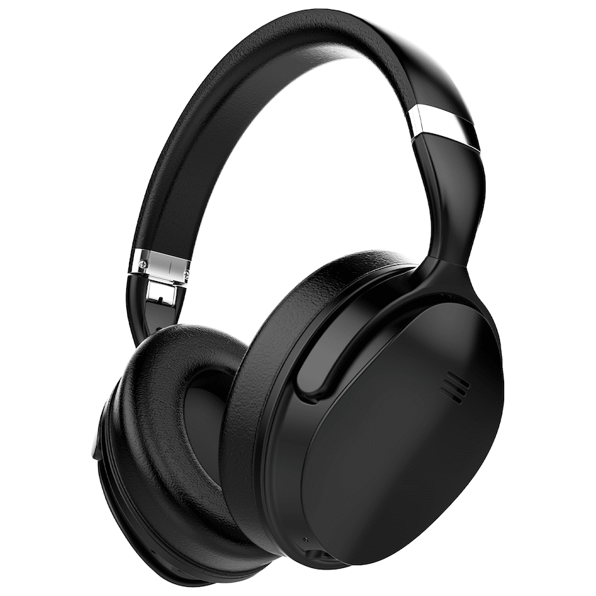 VolkanoX Silenco Series Active Noise-Cancelling Bluetooth Headphones - Black | VK-2003-BK