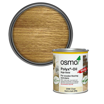 OSMO Polyx-Oil Anti-Slip, Hardwax Oil, Clear Semi-Matt (R9) & Clear Satin (R11)