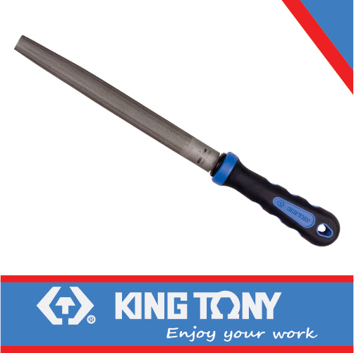 KING TONY FILE HALF ROUND 2ND CUR 250MM HANDLE | 75202 10G