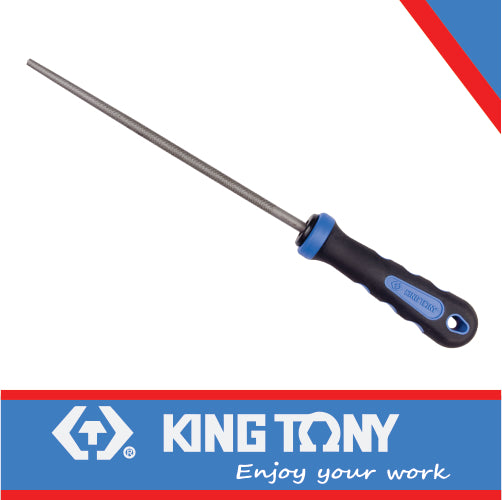 KING TONY FILE ROUND 2ND CUT 250MM HANDLE | 75302 10G
