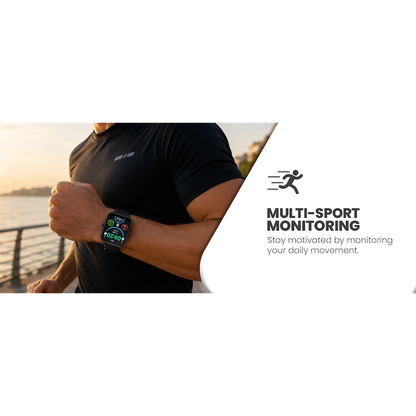 Volkano Chroma Series Smartwatch with Black Strap | VK-5088-BK