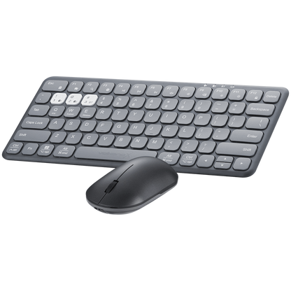 VolkanoX Blaze Bluetooth Wireless Keyboard and Mouse Combo - Graphite | VKX-210-GT
