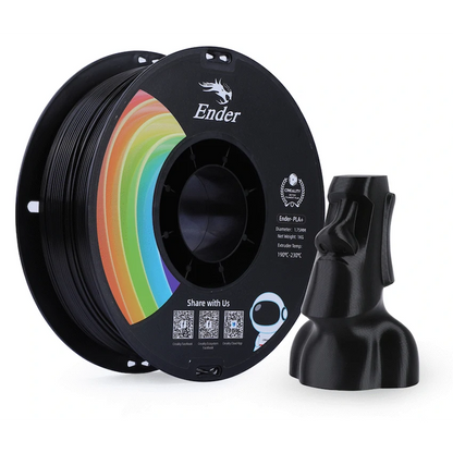 Creality 1.75mm Ender-PLA+ Filament - Black 1Kg | 3301010306