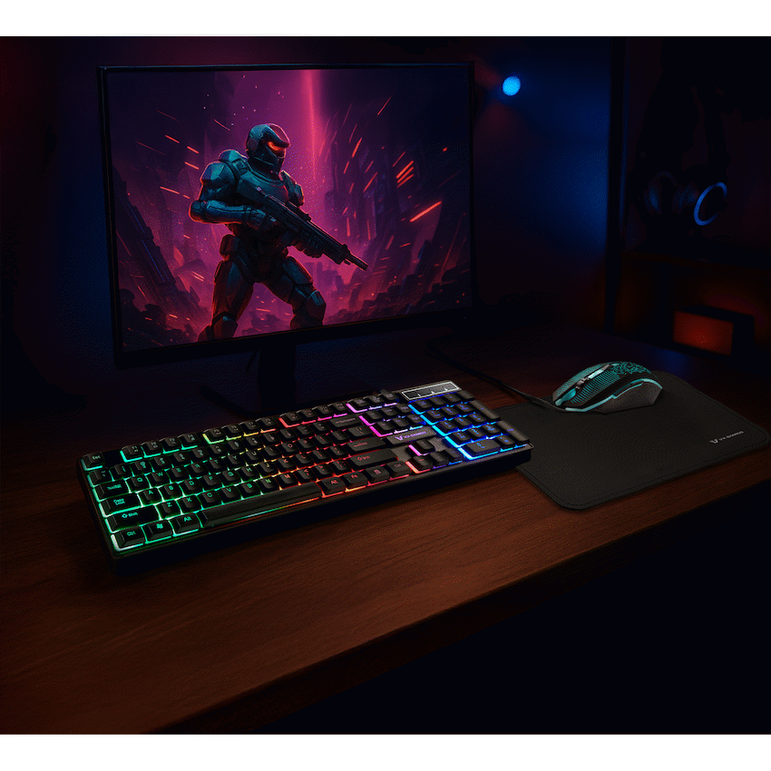 VX Gaming Artemis series 3-in-1 Combo KB, Mouse, Mousepad | VX-144-BK[V2]