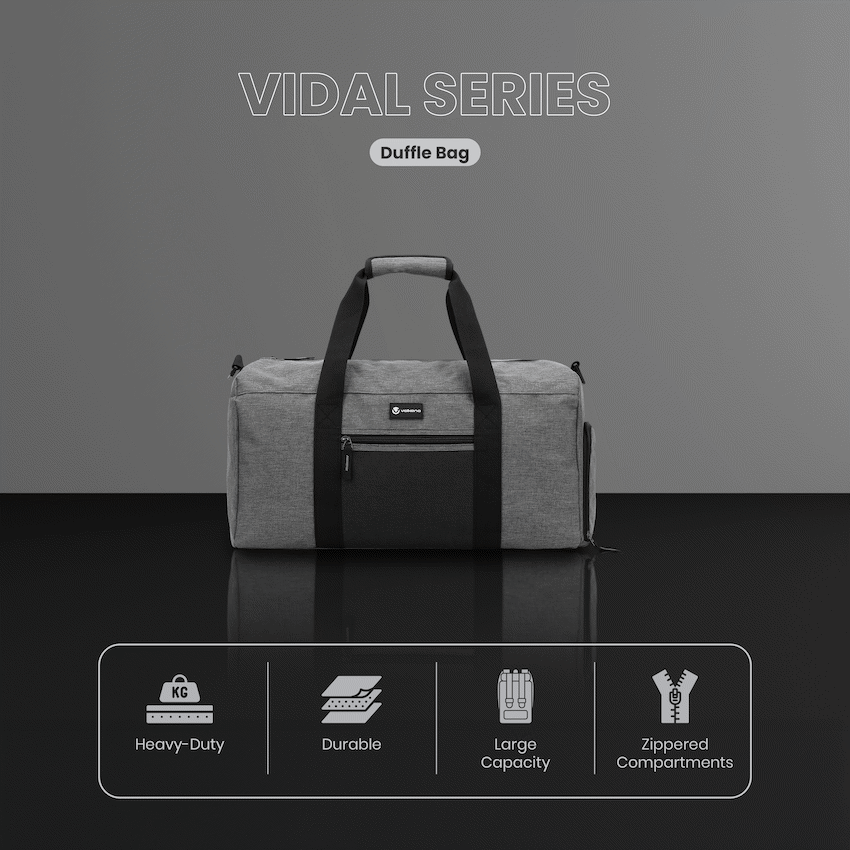 Volkano Vidal 35l Duffle - Grey | VK-9113-GR