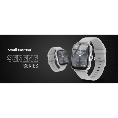 Volkano Active Tech Serene series Watch with heart rate monitor - Silver | VK-5072-SL[V2]