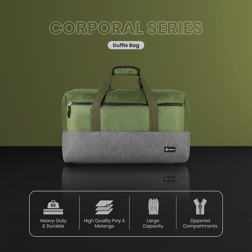 Volkano Corporal 43l Duffle - Khaki | VK-9122-KH