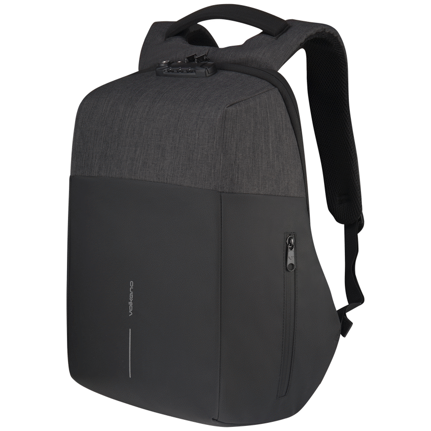 Volkano Smart Deux Laptop Backpack - Black/Charcoal | VK-7081-BKCH