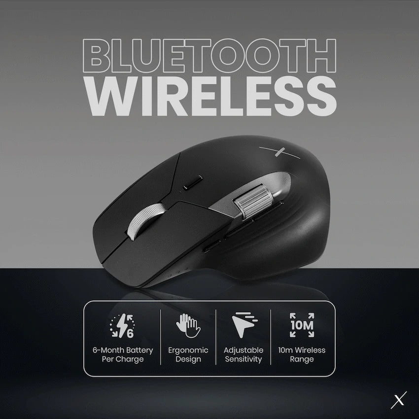 VolkanoX Xeno Series Bluetooth Wireless Mouse | VKX-214-BK