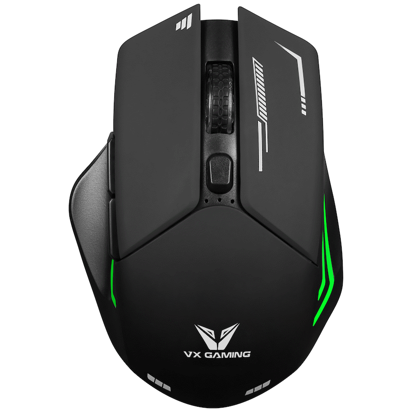 VX Gaming Kratos Series Wireless Rechargeable RGB Gaming Mouse | VX-207-BK