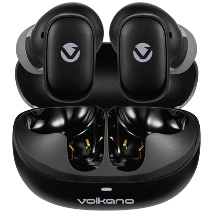 Volkano Sugar-Cube Active Noise Cancelling True Wireless Earphones - Black | VK-2222-BK
