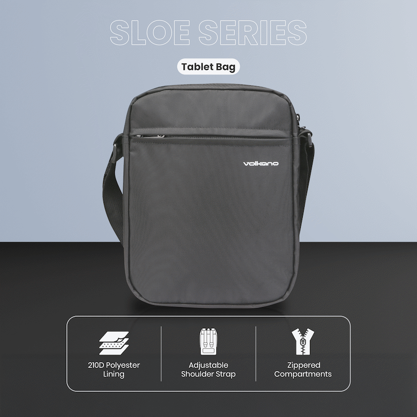 Volkano Tablet Bag Sloe Series 10.1" - Black | VL1021-BK