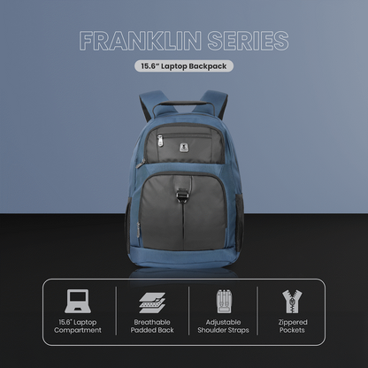 Volkano Franklin 15.6" Laptop Backpack - Navy/Black | VK-7144-NVBK