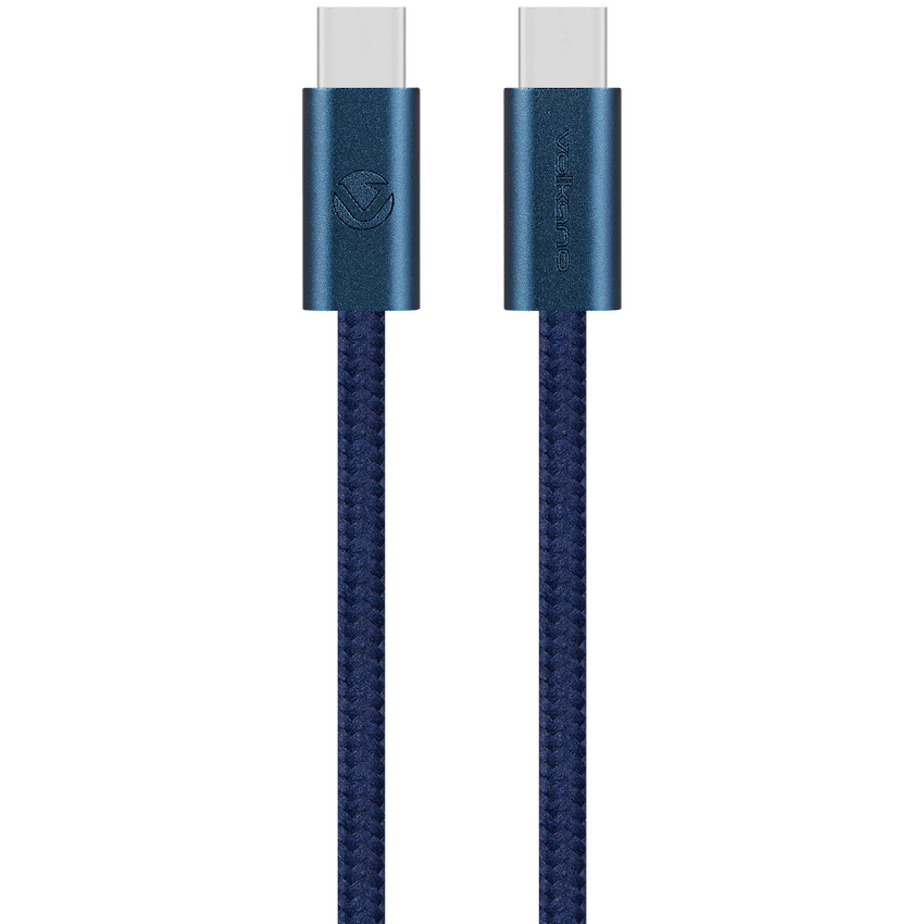 Volkano Weave Series 60w USB C to USB C 1.2m-Blue | VK-30260-BL
