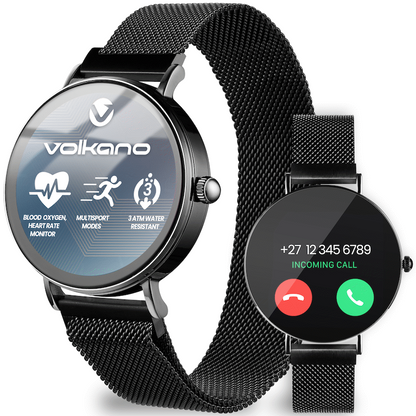 Volkano Valencia Series Ladies Smart Watch - Black | VK-5050-BK