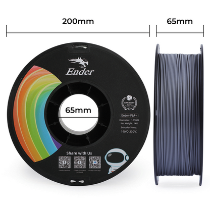 Creality 1.75mm Ender-PLA+ Filament - Grey 1Kg | 3301010308