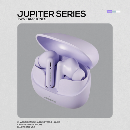 Volkano Jupiter Series TWS Earphones - Pastel Purple | VK-1158-PP